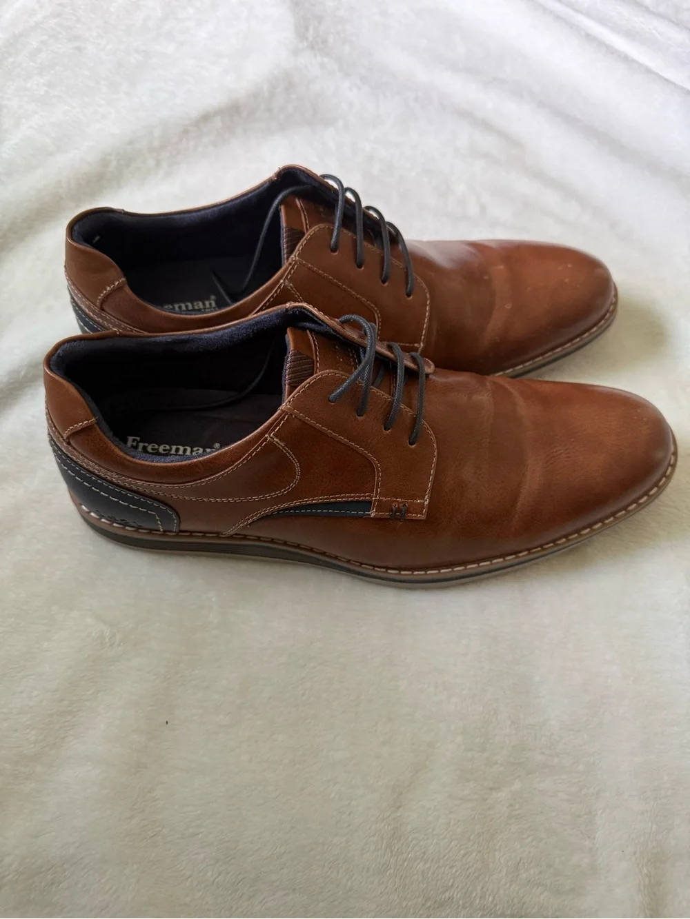 Men's Brown Leather Derby Shoes